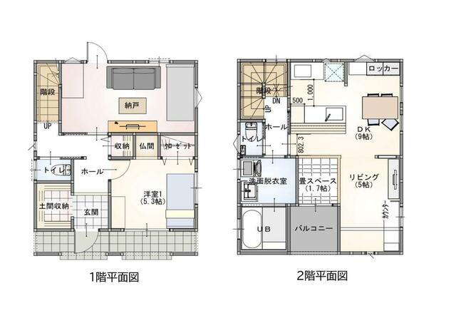 物件画像：松山市 中村５丁目 (いよ立花駅) 3階建 3SLDK